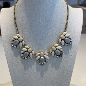 J Crew Gold and Cream Necklace